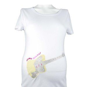 White Baby Rock’n Mama Tee